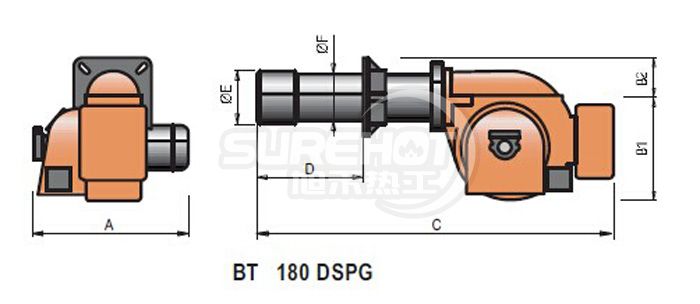 百得BT180 DSPG外形尺寸